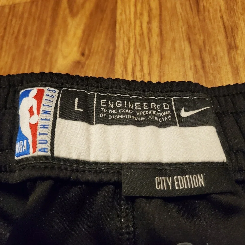 Nike Atlanta Hawks Tearaway Pants Men Large Black‎ City Edition Team Issue New